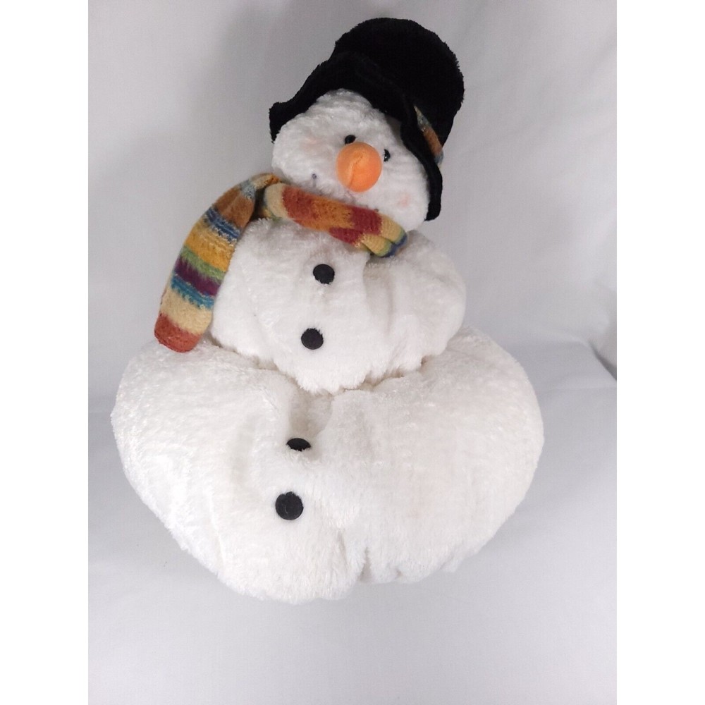 Russ‎ Berrie Snowball Snowman Plush Stuffed animal Toy 15" Christmas Holiday